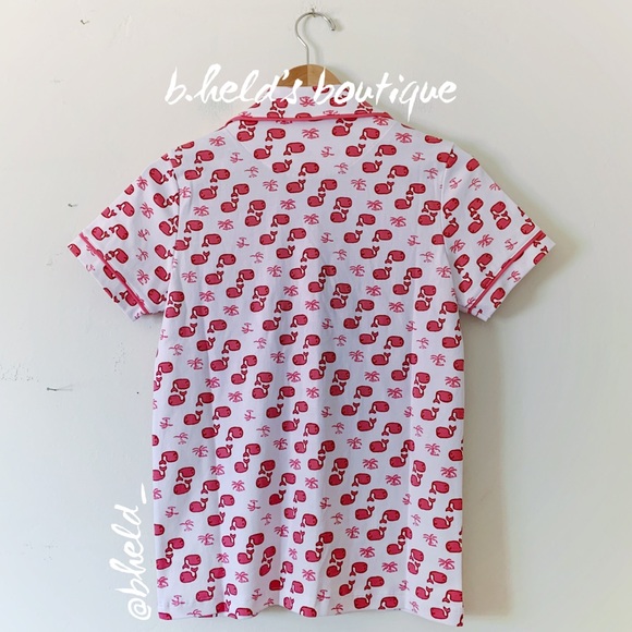 Roller Rabbit Moby The Whale Polo Pajamas in Pink Size X-Small XS Brand New NWT - Picture 8 of 16